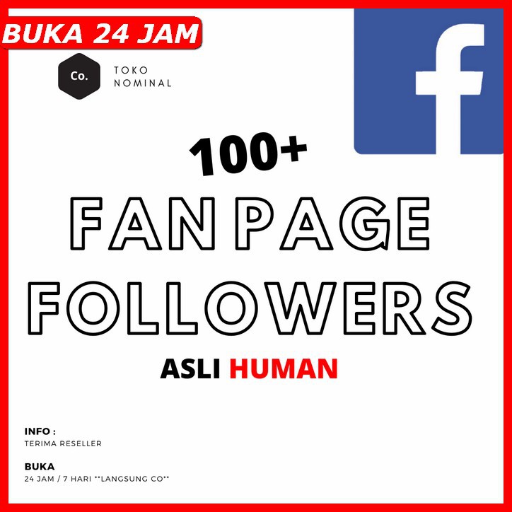 100+ fan page followers facebook - jual jasa pengikut fan page fb real bergaransi murah