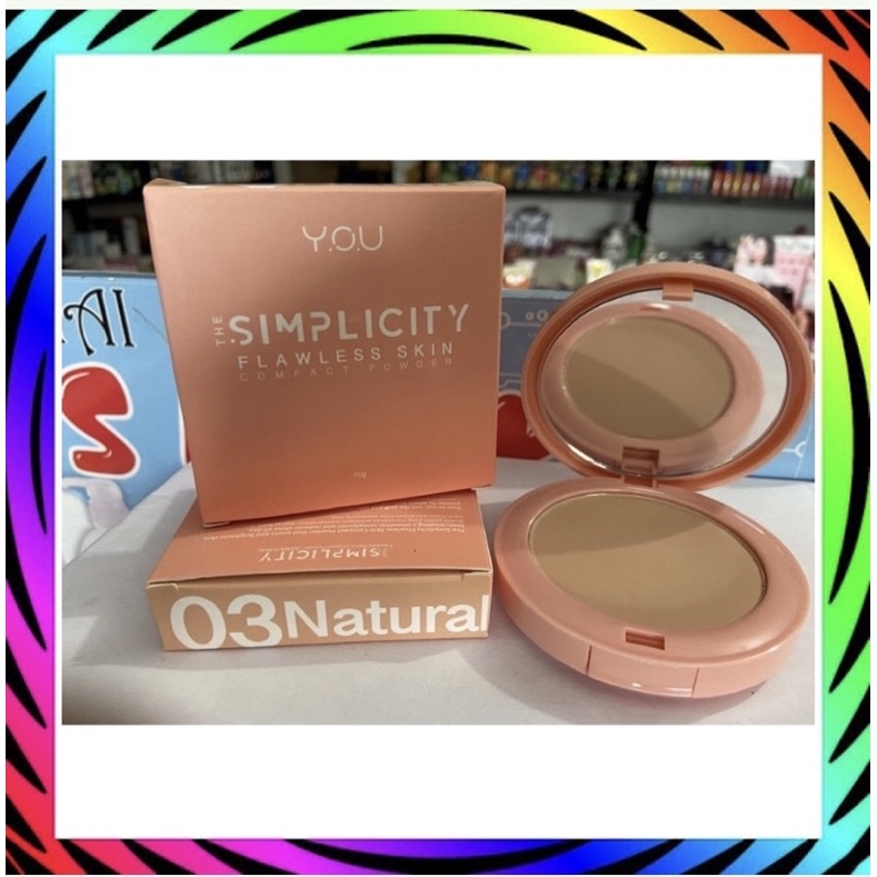 po.x - Y.O.U the simplicity flawless skin compact powder -- bedak compact you