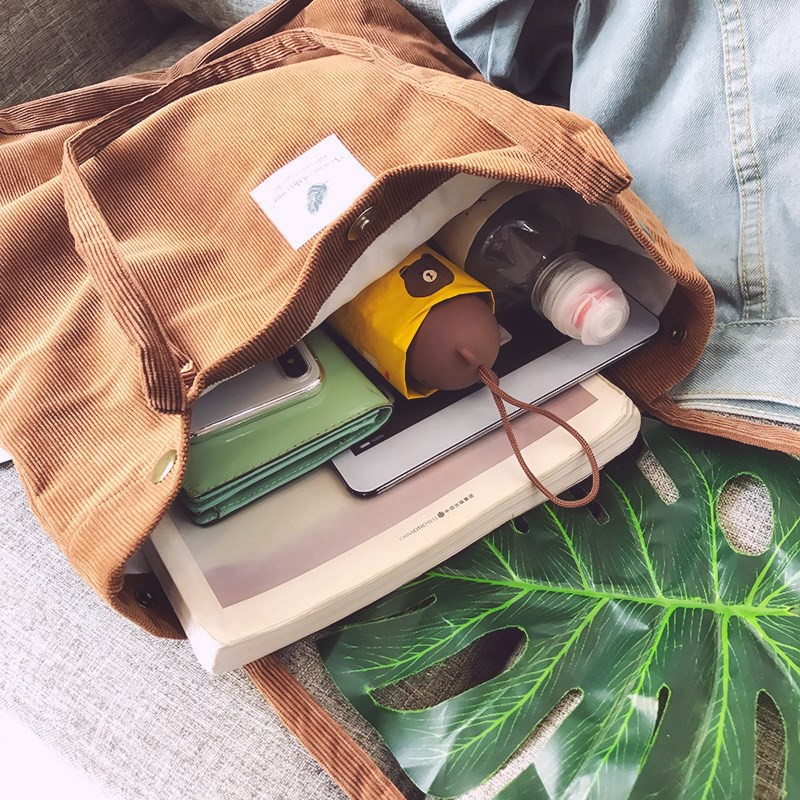 MOGYMOGY MG1318 Tas Bahu Wanita Kanvas Tote Bag Fashion Korea