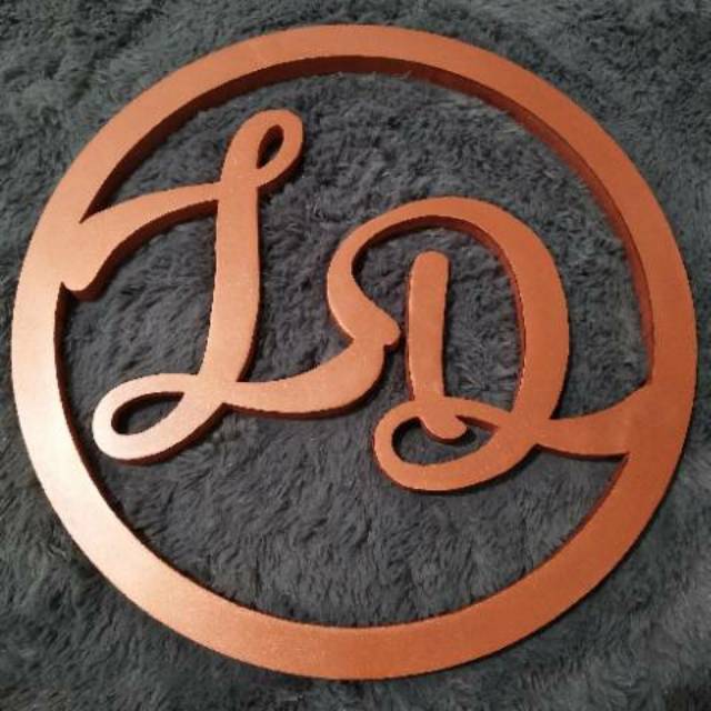 INISIAL HURUF LINGKARAN /backdrop wedding / inisial huruf wedding lamaran