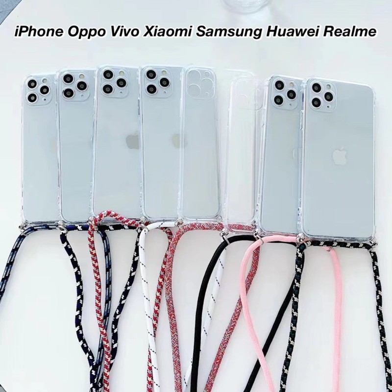 Tali Sling Lanyard / Case with Strap Tali Panjang / ALL PHONE TYPES IPHONE OPPO VIVO SAMSUNG XIAOMI