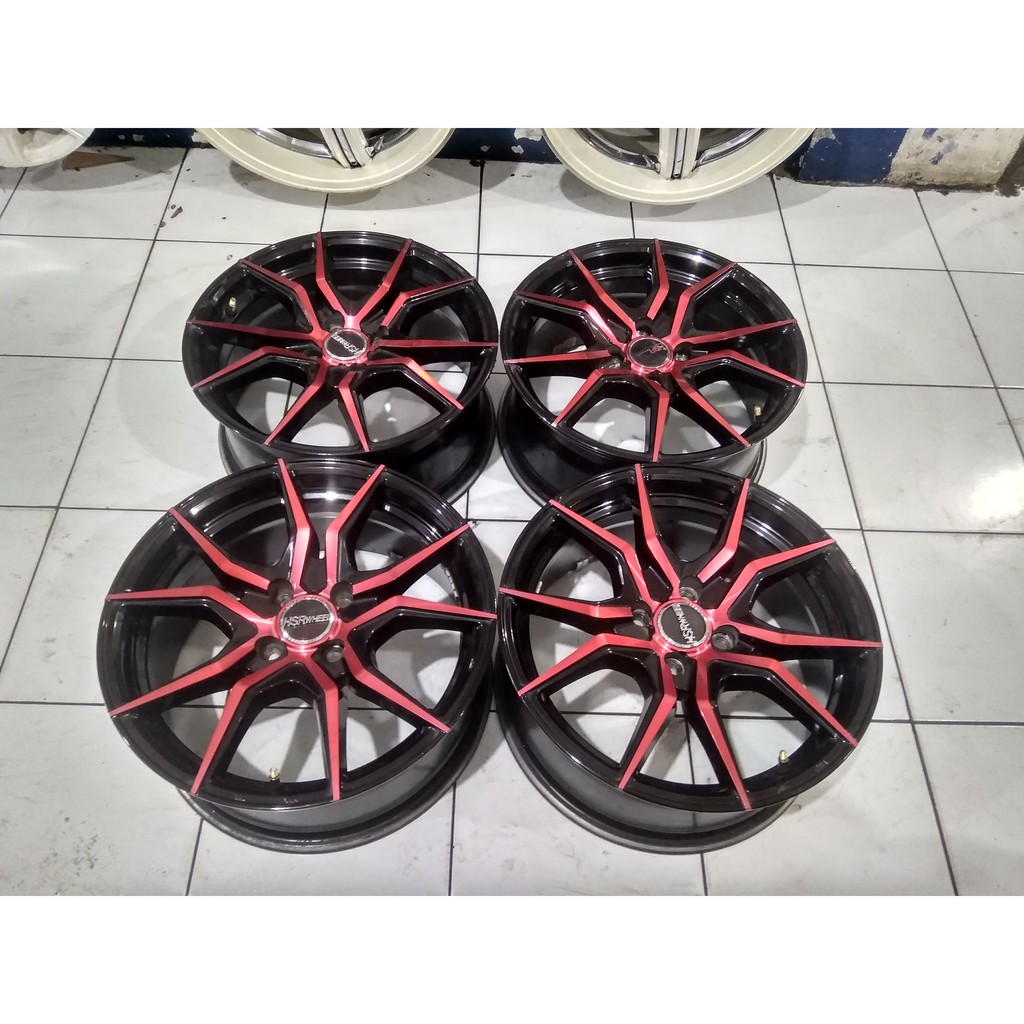 velg mobil seken model hsr vital ring 16x7 pcd 4x100 seken murah berkualitas