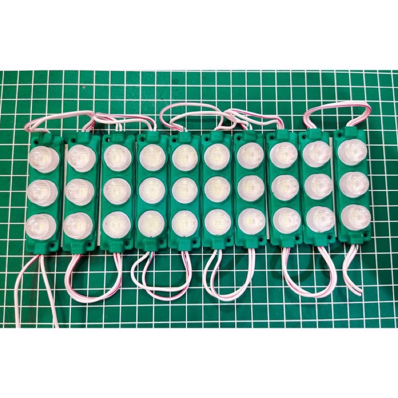 100Pcs LED Modul 3030 3 Mata 3 Watt Tipe 7520 12V