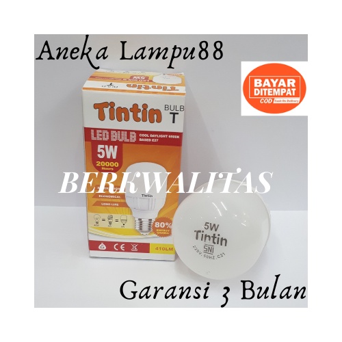 Lampu led tintin capsule 5watt LED paket 10 pcs - Bohlam 5 watt tintin - hemat