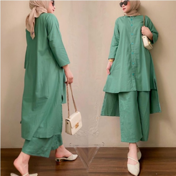 Baju Setelan wanita Terbaru Kekinian 2023 Set Remaja Baju Setelan Korea Korean Sage Style Setelan Ku