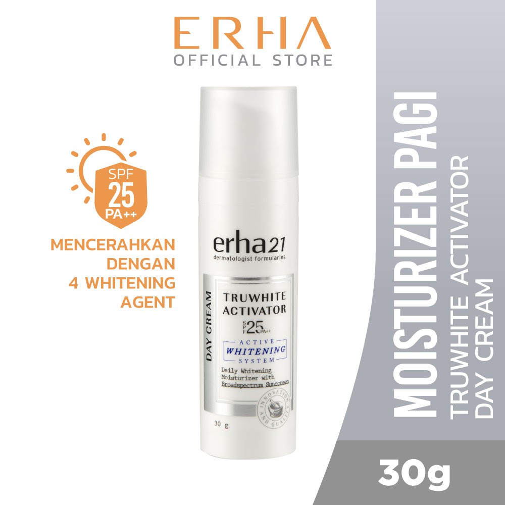Erha Truwhite Activator Day Cream SPF25/PA++ 30 gr - Krim Pagi Pemutih Wajah