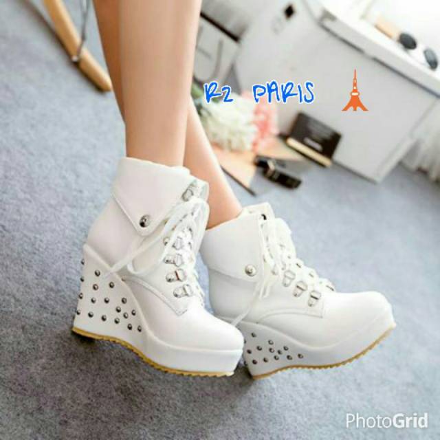 Sepatu boots wedges (R2P-K7009),sepatu wanita