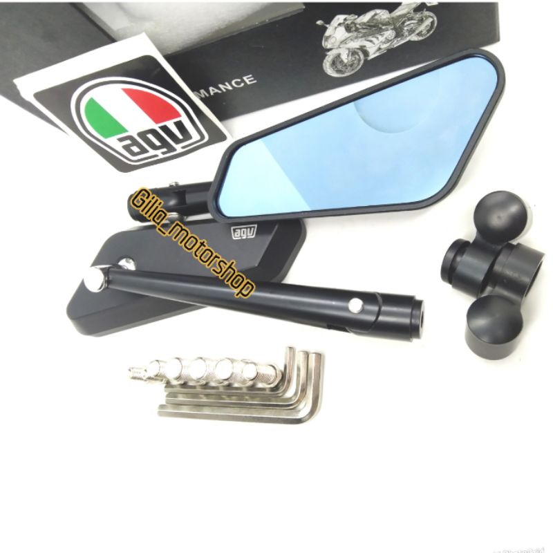 Spion Circuit AGV RACING FULL CNC BLACK Edition Universal Nmax PCX Aerox Scoopy Beat Vespa Mio dll