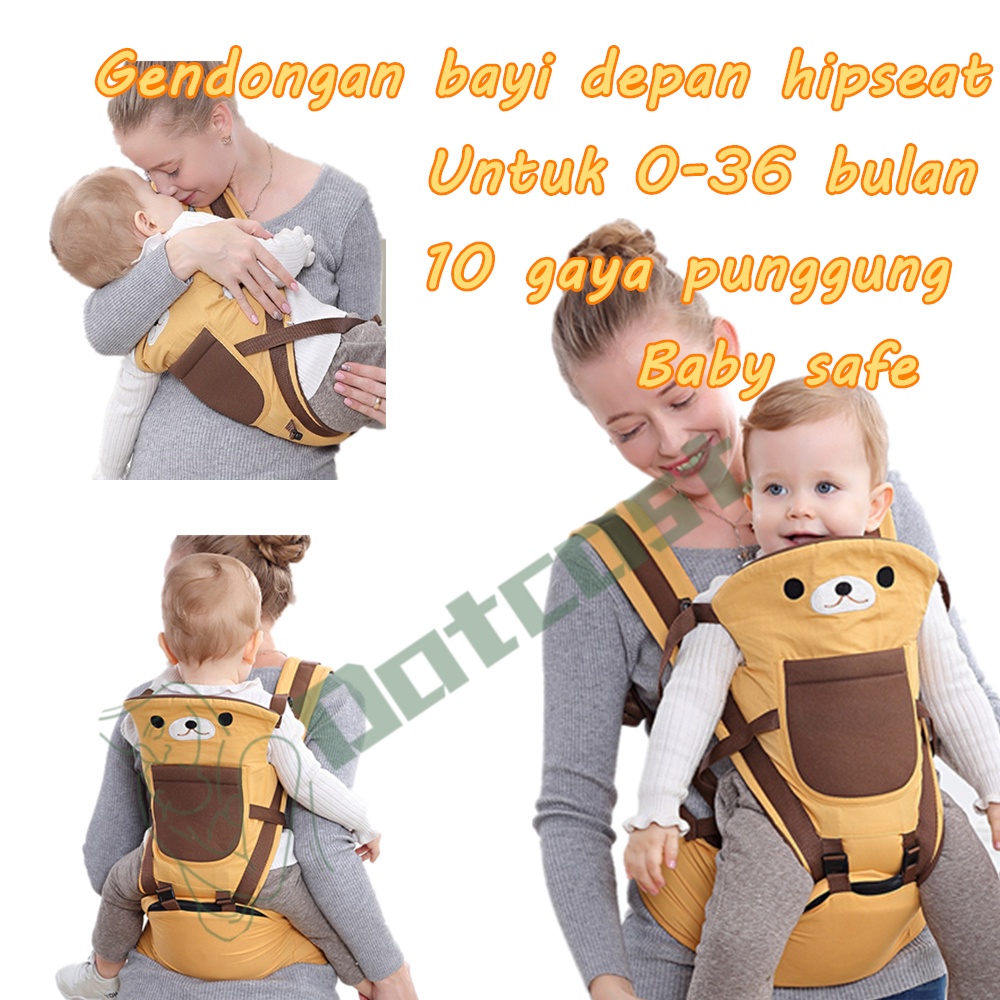 Gendongan Bayi Depan Hipseat Gendongan Baby 0-36 Bulan 10in1 Posisi Premium Perlengkapan Bayi Lucu Bisa COD