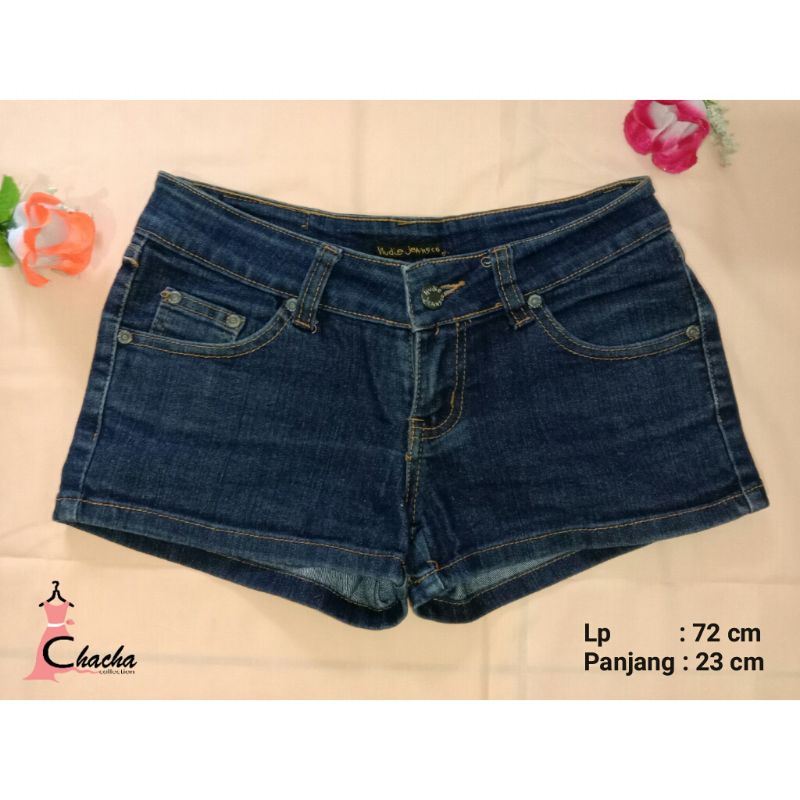 Hotpants Nudie Jeans / hotpants jeans / hotpants wanita / celana pendek / jeans / celana pendek wani