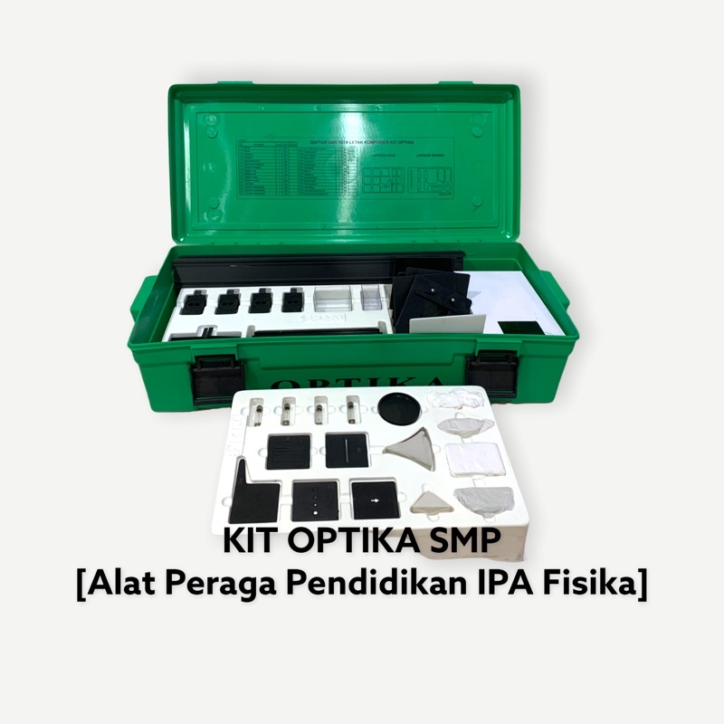 

KIT OPTIK SMP isi 29 item - Alat Peraga Pendidikan Fisika SMP 2021 [Box Plastick Inject]