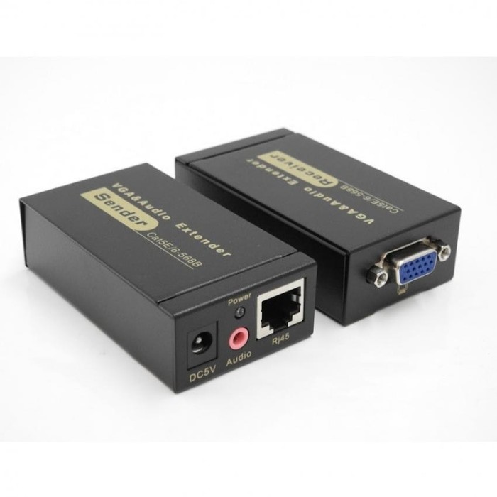 VGA Extender Cat5e cat6 100M with Audio VE-100 - VGA Extender 100 Meter