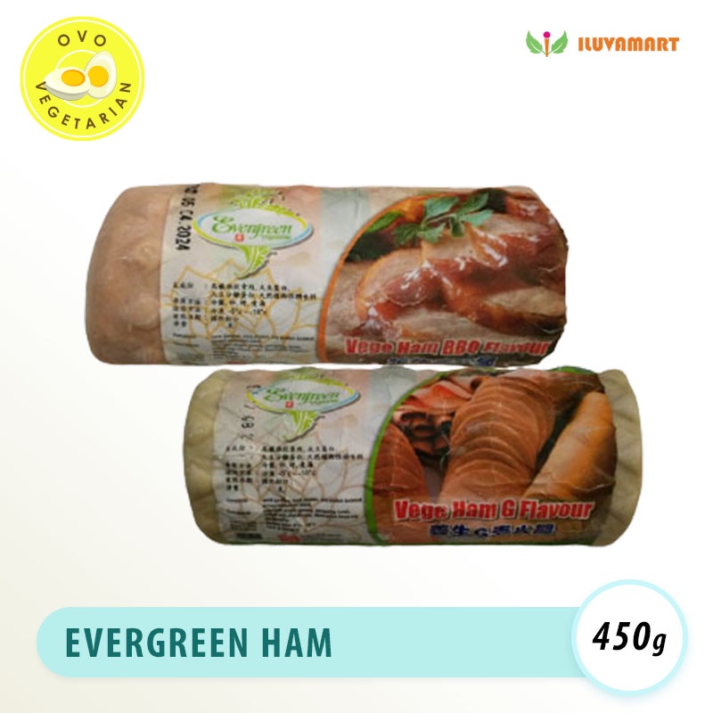 

Evergreen Ham Huo Tui Vegetarian 450 gr - G / Ham Putih / Yang Sheng Ji - BBQ / Asap / Ham Merah