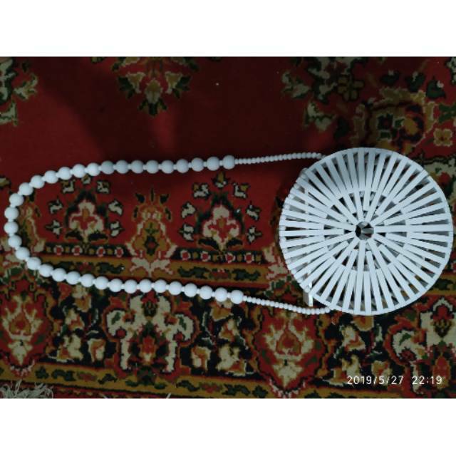 Tas bambu bentuk bulat tali panjang, size S