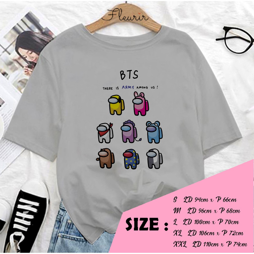 FLEURIR - KAOS KARTUN WANITA DEWASA LENGAN PENDEK TEE UNISEX