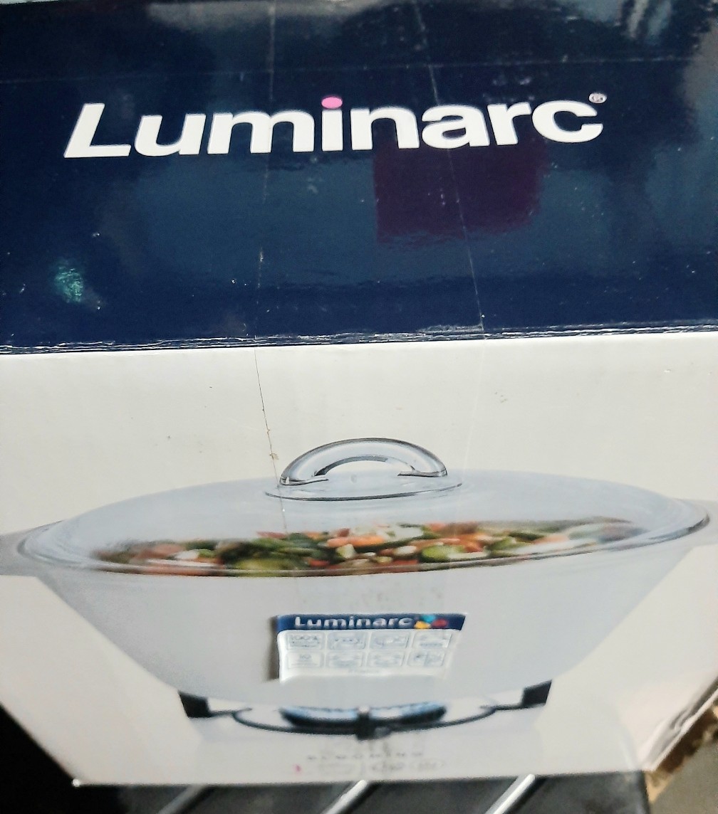 Panci Kaca Vitroline Amberline Casserole 3.5 Liter Luminarc