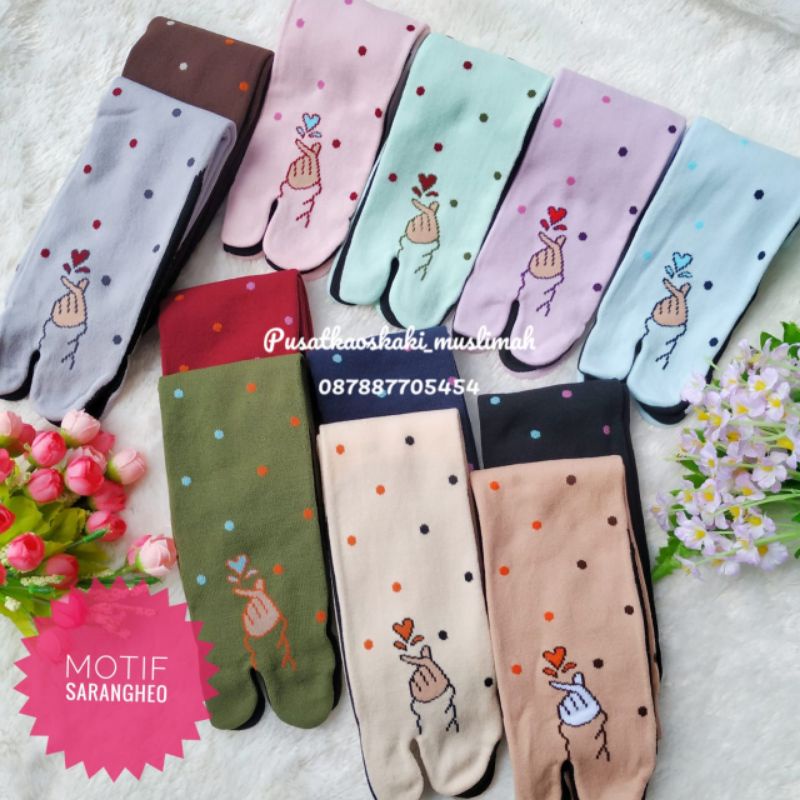 [12 PASANG] KAOS KAKI MOTIF SARANGHEO