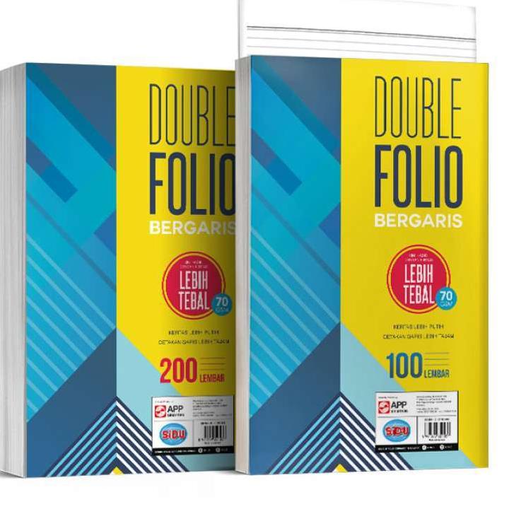 

Promo (1Pack) Kertas Double Folio Bergaris Sinar Dunia SIDU
