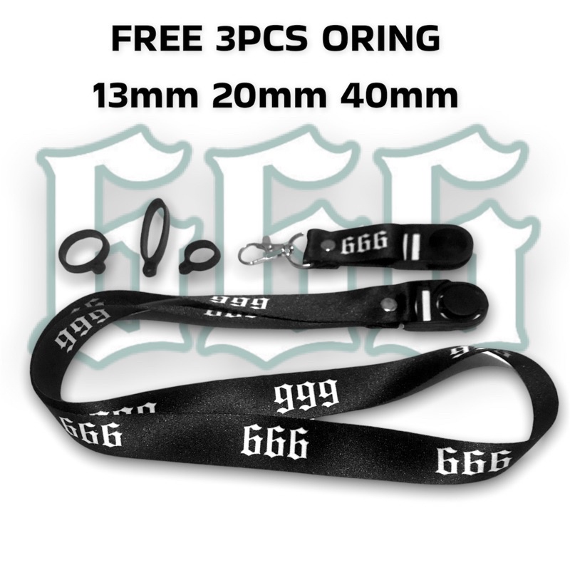 666 LANYARD GANTUNGAN HANDPHONE FREE 3PCS ORING