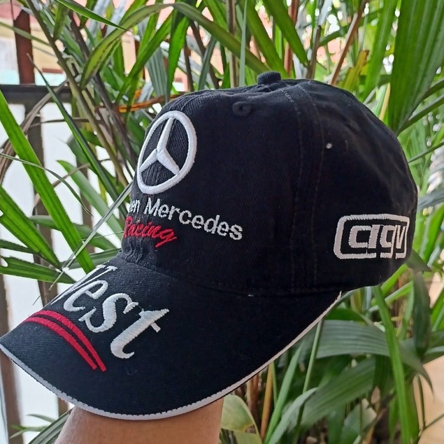 PROMO Topi Karakter Balap WEST Mc Laren / Bordir /Hitam bisa (COD)