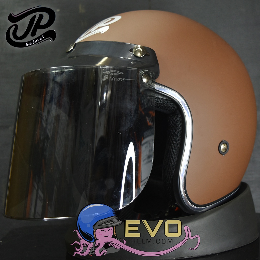 HELM BOGO JPX_JP NEW BIGIE_SOLID - BROWN DOFF/SILVER