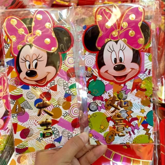 

Hungpau mickey /amplop lebaran/ ampaw imlek /ampau sincia minimouse/ kado imlek /souvenir imlek unik