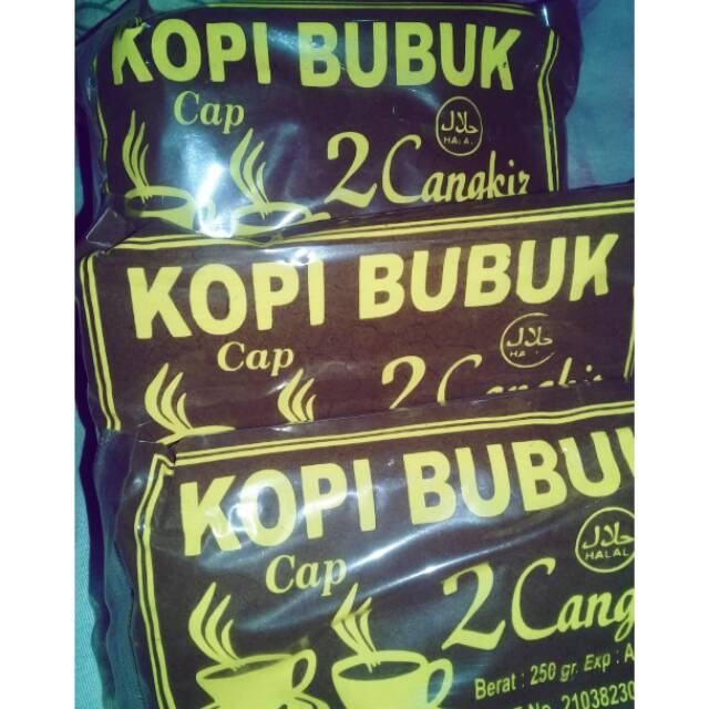 

Kopi bubuk cap 2 cangkir