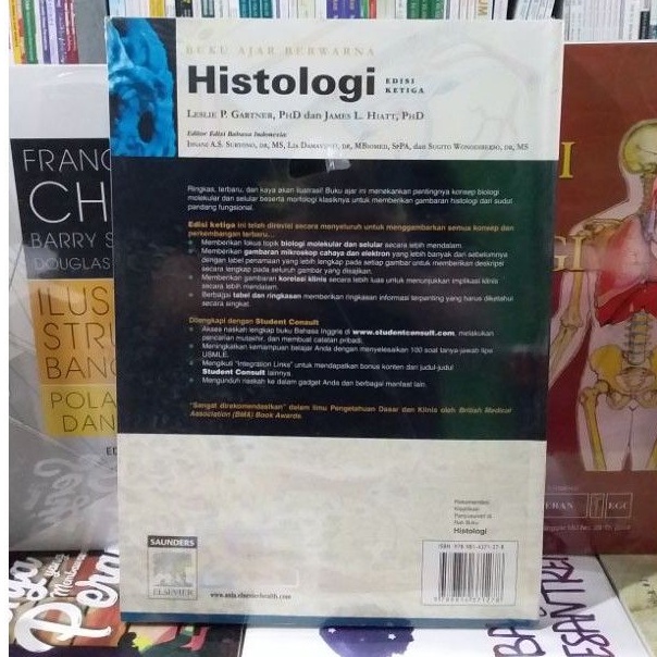 BUKU AJAR BERWARNA HISTOLOGI GARTNER ORIGINAL