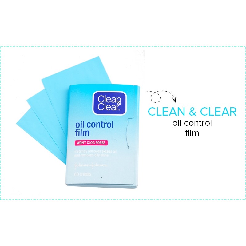 Clean and clear kertas minyak oil Control film 60lembar Clear &amp; Clear CC C&amp;C