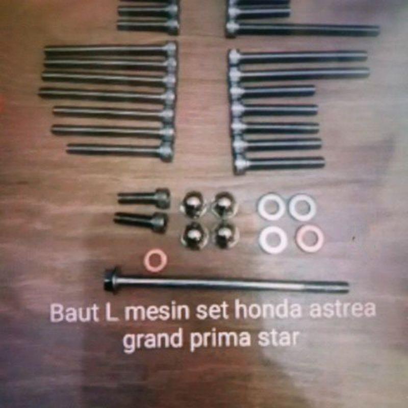 baut L stainless baut mesin set honda astrea grand prima star