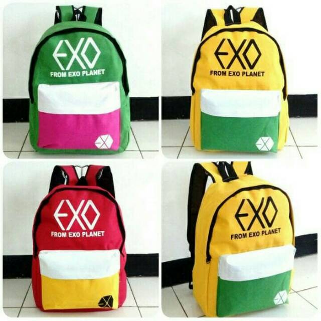 TAS RANSEL KPOP EXO / KPOP STUFF / TAS SEKOLAH / FREEONGKIR