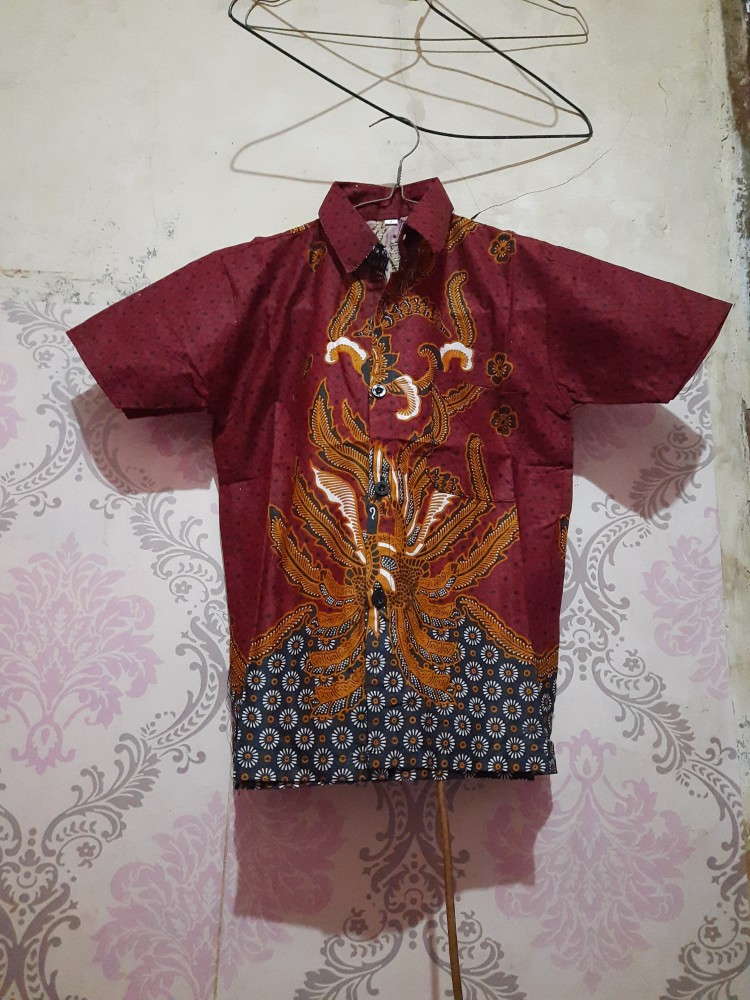 Batik Anak Laki Laki Kemeja Batik Anak Lengan Pendek Cowok Batik Original Abadi Batik Keluarga