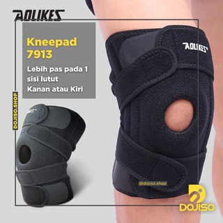 Kneepad Decker Lutut Aolikes 7913 Support Brace Pelindung Kaki Cedera Olahraga Kesehatan