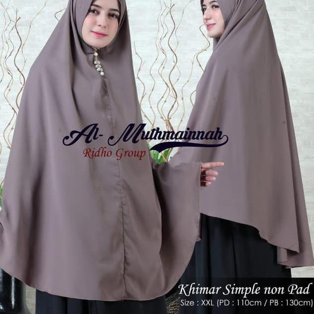 Flash Sale - PREMIUM KHIMAR KERUDUNG HIJAB JILBAB WOLFIS WOLPIS ADEM XL - XXL NON PAD SYARI JUMBO BS