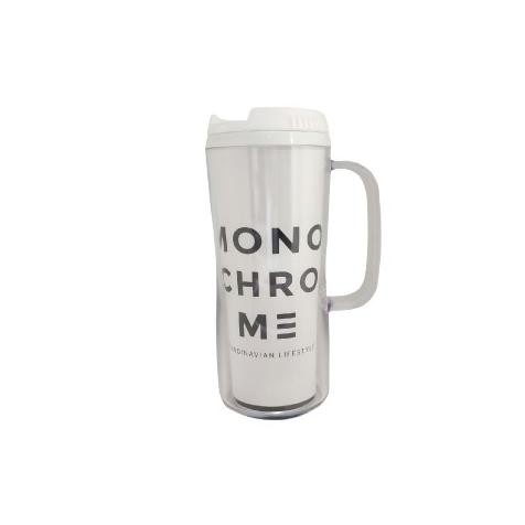 TECHNOPLAST Monochrome Double Wall Tumbler - Botol Minum 370ml