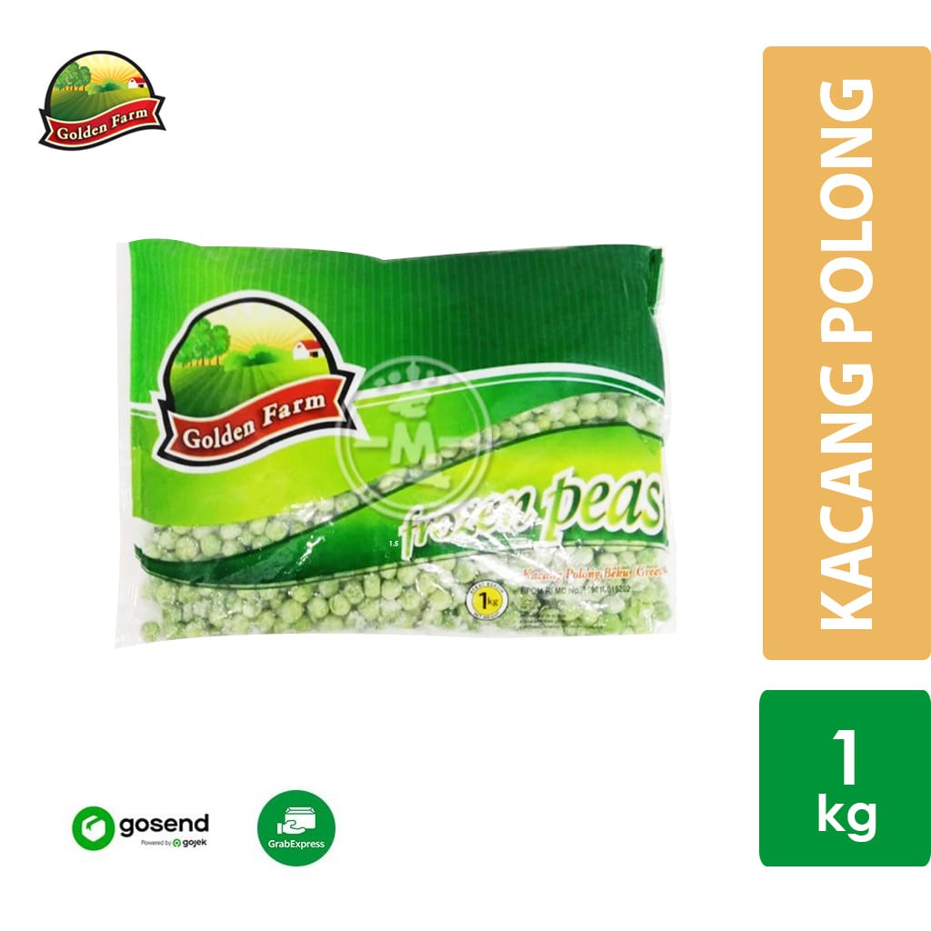 

Golden Farm Vegetable Green Peas / Kacang Polong Beku [1 Kg] KHUSUS INSTANT