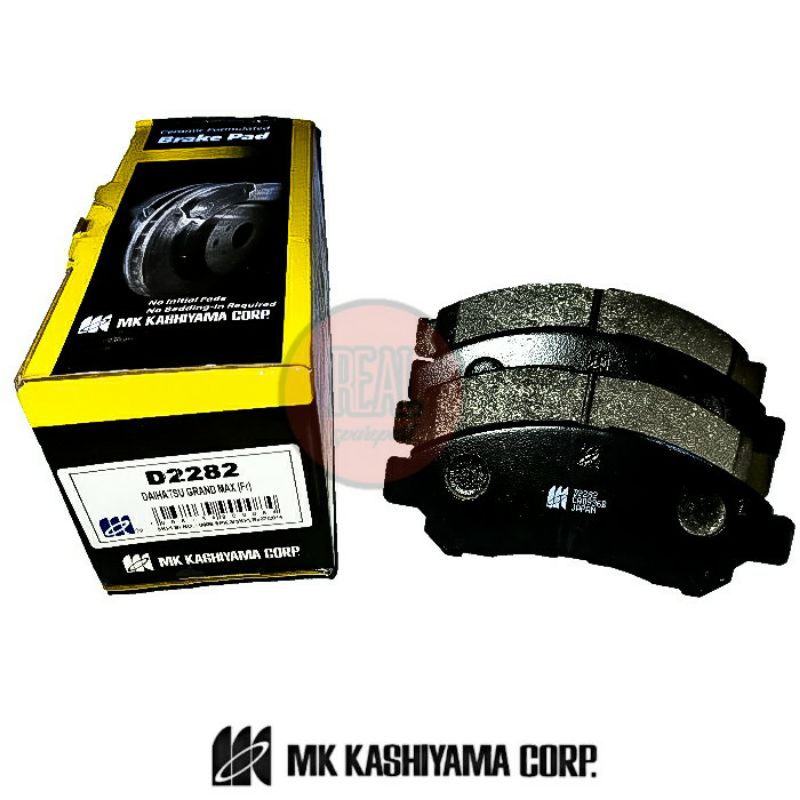 BRAKE PAD / DISC PAD / KAMPAS REM DEPAN DAIHATSU GRANMAX / GRANDMAX - MK KASHIYAMA - D2282