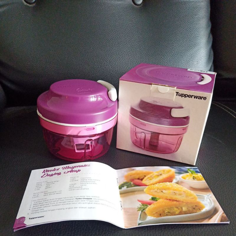 Alat Pencacah Tupperware Turbo Chopper Purple with Box