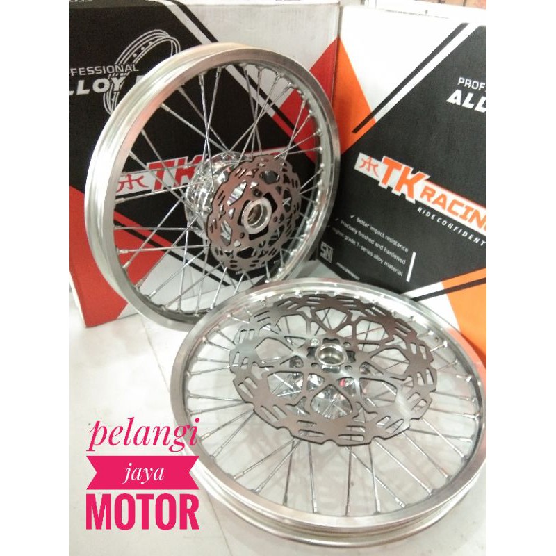 Paketan Velg Tk Racing  - Satria Fu New - Lama - Paket Velg Tromol Jari Cakram Plus Rakit
