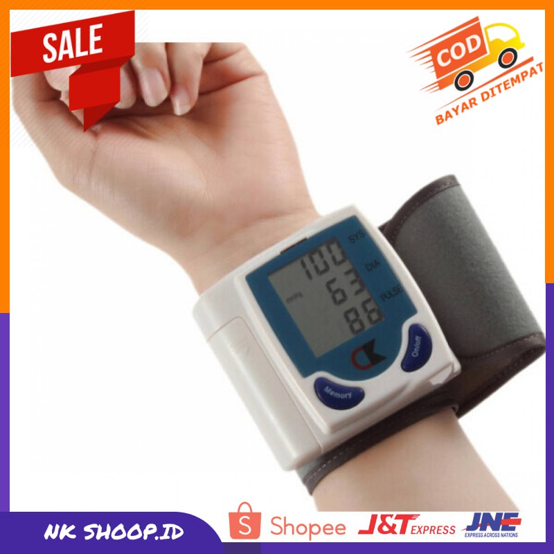 Tensimeter Digital Alat Pengukur Tekanan Tensi Darah Blood Pressure Otomatis Dengan Monitor LCD