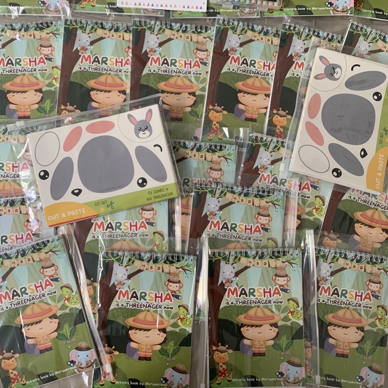 Worksheet + Busy Book Activity Cut Paste | Menggunting dan Menempel