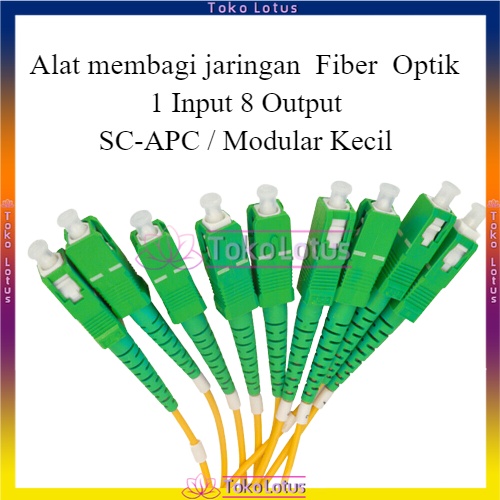 Passive splitter / pasif spliter 1:8 fiber optic SC APC [Bisa Bayar Ditempat]