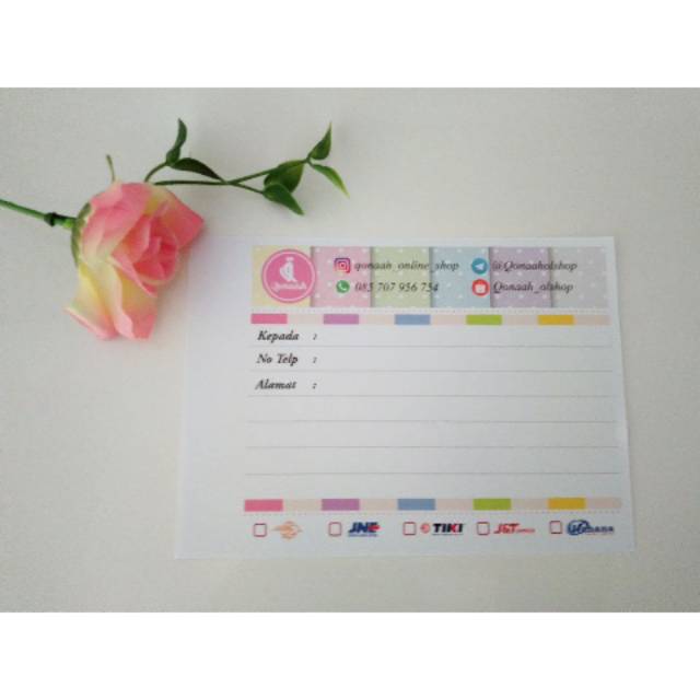 

label kertas hvs 100lembar 1buku 25000