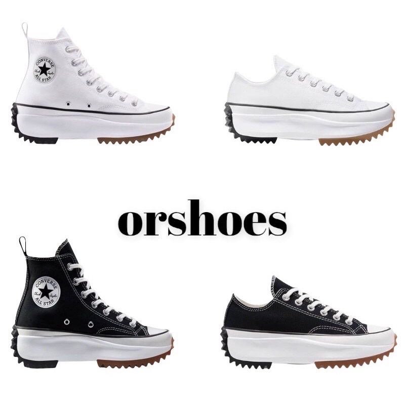 Converse Run Star Hike Lugged Ox Low Black White Gum - 168816c