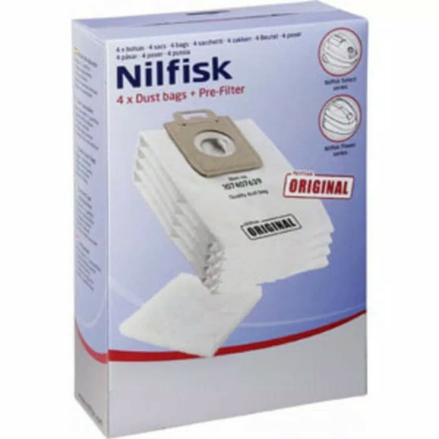 DUST BAG 4 PCS SELECT ALLERGY VACUUM NILFISK