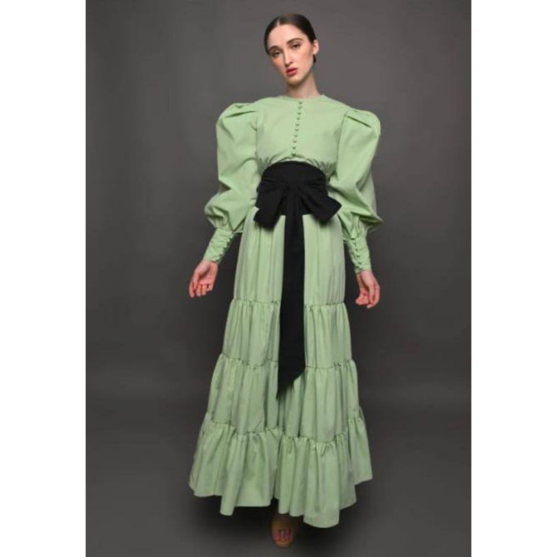 Ayoka Dress in Green