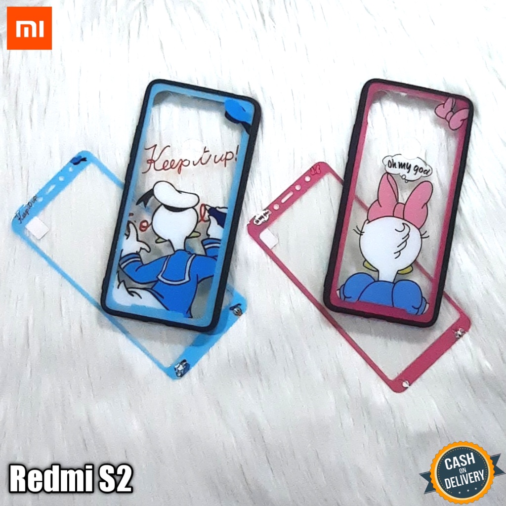 CASE 360 TRANSPARAN+TEMPERED GLASS MOTIF DISNEY FOR XIAOMI REDMI S2