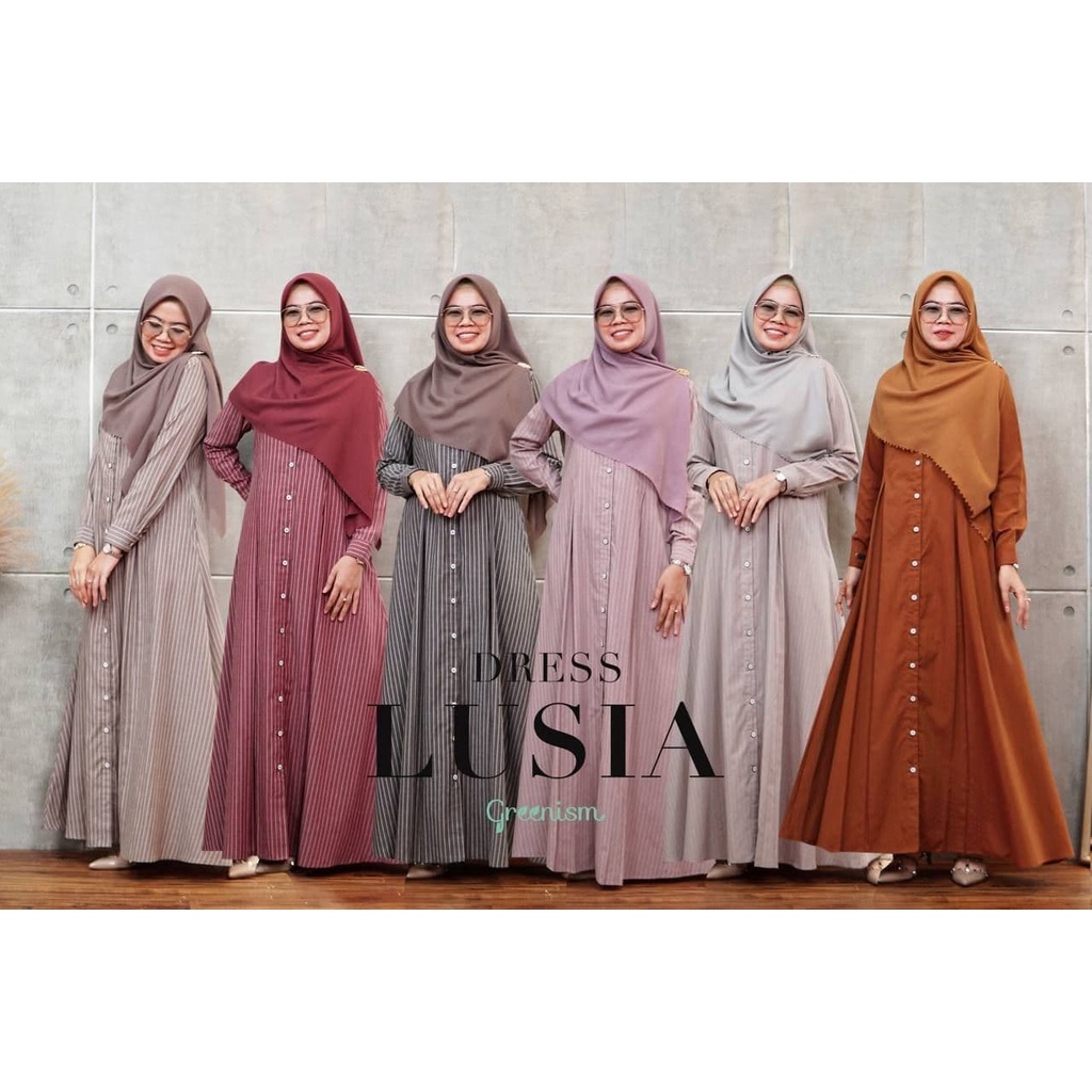 Greenism Gamis Lusia Quality Premium Syari'i Dress