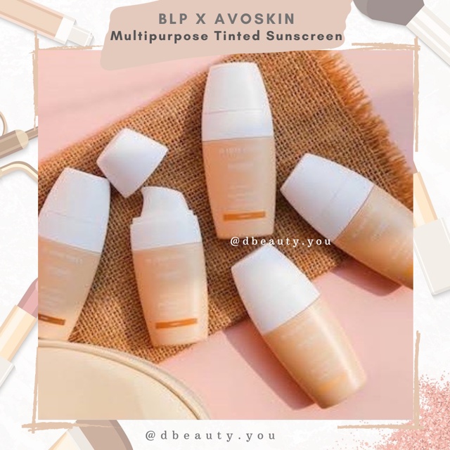 BLP x AVOSKIN Multipurpose Tinted Sunscreen SPF 50/PA++++ | Tabir Surya 30g | BPOM | HALAL