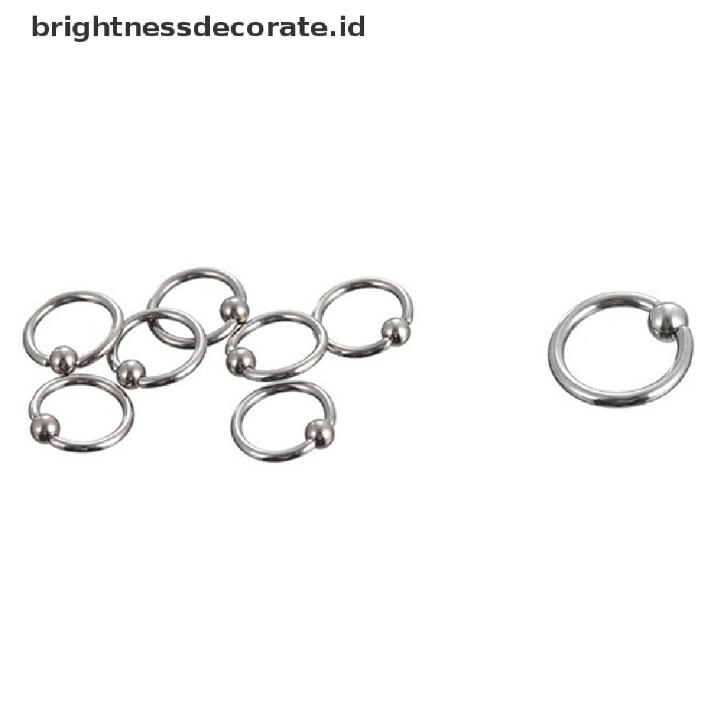 Cincin Tindik Alis Bibir Hidung Tubuh Bahan Stainless Steel